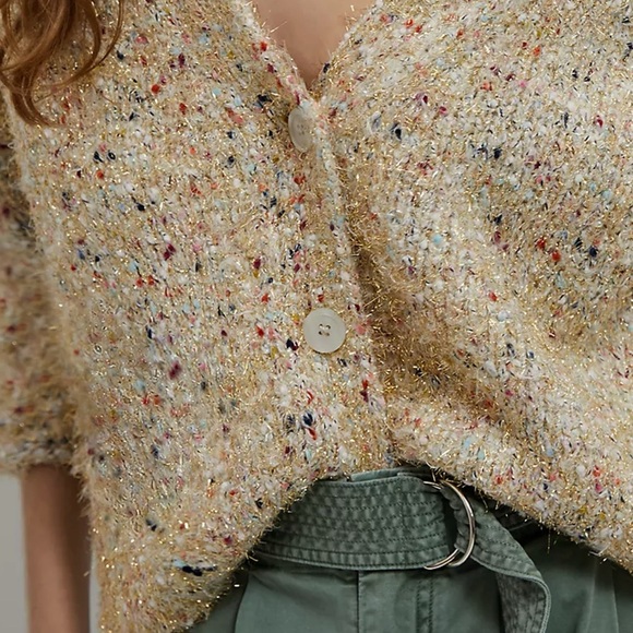 Anthropologie Festive Twinkle Confetti Cardigan - Picture 8 of 8